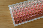 Backlit Pink Red Gradient Side Print Keycap Set for Mechanical Keyboard | 130 keys | Cherry Profile | MX Switch Type | PBT Material